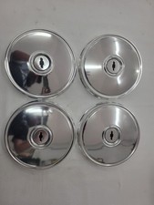 Qty 4 1975-1980 Vintage Chevy Dog Dish Bowtie Center Cap Hubcap Vintage