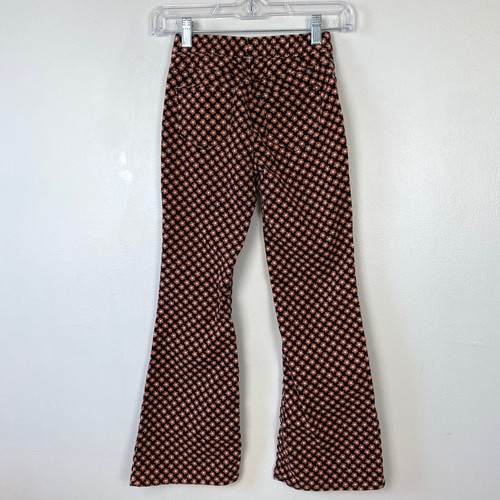 Pantaloni H&M ragazza svasati velluto a coste floreale groovy morbido velluto a coste elasticizzato jeans 10 - Foto 5 di 9