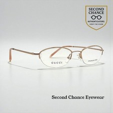 Gucci GG 2705 ZL9 Half-Rim Titanium Optical Frames Italy Unworn Deadstock