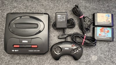 SEGA MEGA DRIVE II | KONSOLE + SONIC 1 & 2