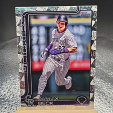 Topps 2024 Series 1 Rookie Jordan Beck #139 Colorado Rockies Baseball Card. rookie card picture