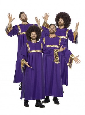 Gospelsänger Kostüm - Praise the Lord! Ideal für karnevalistische Kirchenchöre
