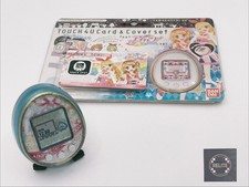 Bandai Tamagotchi 4U Blue Aikatsu Cover Set Aikatsu Card Digital Pet Tested