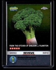 2025 Topps Chrome SpongeBob #BB-2 Live Action Broccoli Kelp Reviews