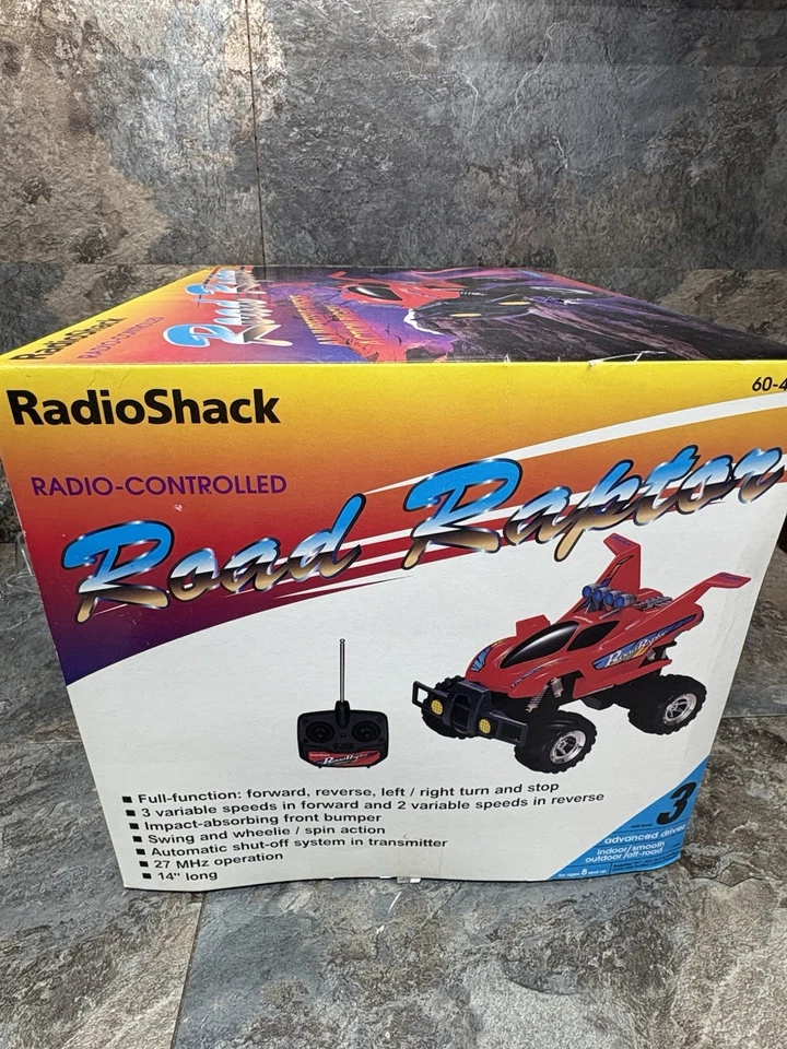 Vintage Radio Shack Radio Controlled Road Raptor Action Buggy Great Shape W Box - Image 4 of 4
