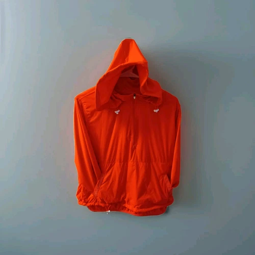 VETEMENTS Felpa donna AVIA atletica pullover felpa con cappuccio grande colore arancione collo cappuccio