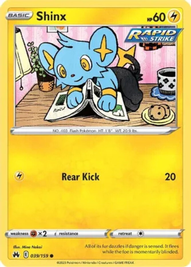 Shinx - 039/159 - Common (Near Mint) Crown Zenith - Lightning Pokémon