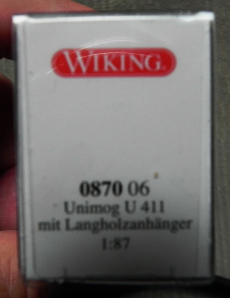 Wiking 087006 Unimog U 411 mit Langholzanhänger, braunrot, 1 : 87 DA 0925 - Bild 4 von 4