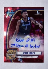 2024-25 Bowman University Sapphire Kam Jones Auto Red Refractor 2/5 - INSCRIBED