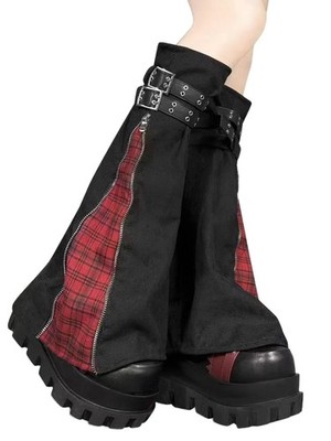Grunge Leg Warmers For Women Y2k Girls Cool Goth Gyaru Punk Legs Socks