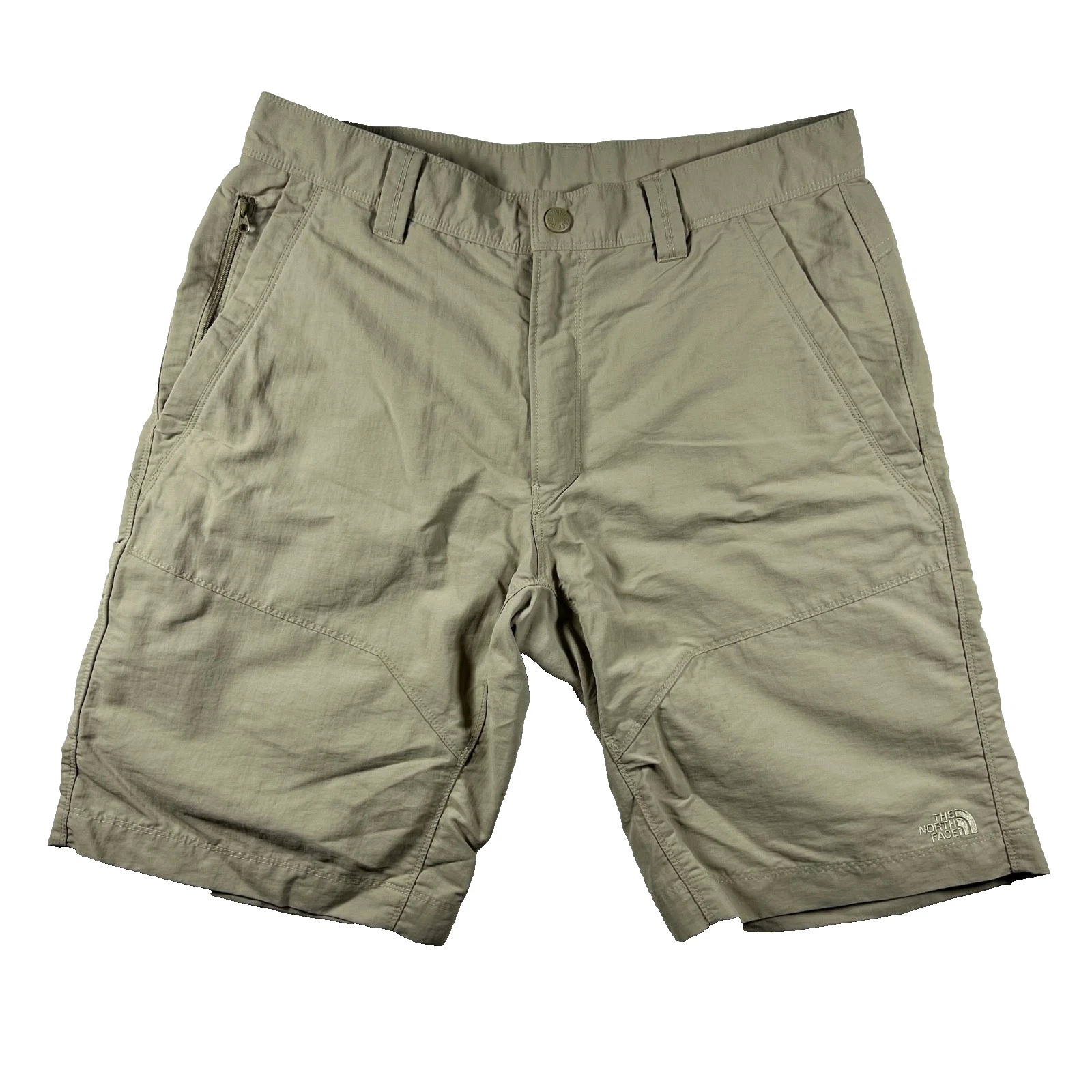 The North Face Shorts Men’s 34 Khaki Hiking Cargo Outdoor Lightweight