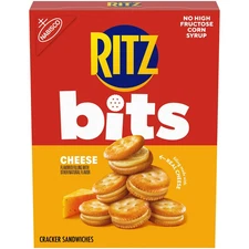 (3 pack) RITZ Bits Cheese Sandwich Crackers, Snacks for Kids and Adults, Lunch S