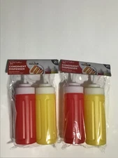 2 SET OF 2 PC CHEF VALLEY CONDIMENT DISPENSER 2 COLOR