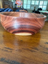 Hand Crafted Black Walnut Bowl 8"