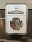 1945-D 50C Walking Liberty Half Dollar NGC MS64