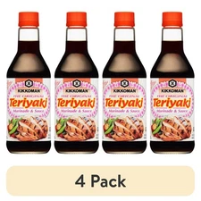 (4 pack) Kikkoman Teriyaki Marinade & Sauce, 15 oz