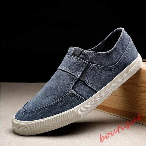 Men Casual Flat Breathable Canvas Shoes 