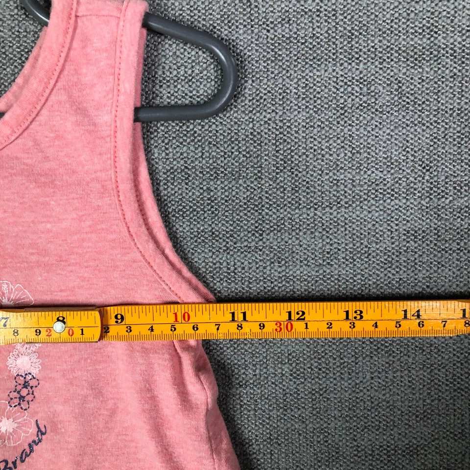 Lucky Brand Майка платье девочек 4 розовый вязаный мир цветочный вязаный Sleevless - Изображение 4 из 4