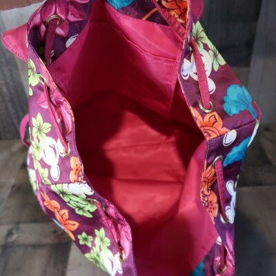 Authentic Disney Parks Floral Hidden Mickey Mouse Drawstring  display picture 3