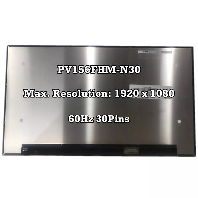 PV156FHM-N30 Laptop LCD LED Screen Replacement Panel Matrix 1920×1080 30 Pins