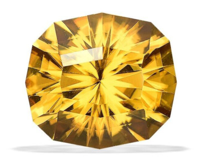 6.64ct Special Custom Fancy Cut Yellow Zircon 100% natural earth mined