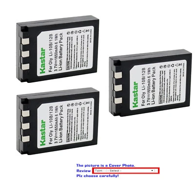 Kastar Replacement Battery for Olympus Li-10B Li-12B & Camedia C-765 Ultra Zoom