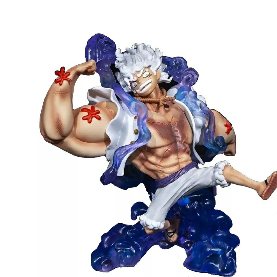Figurita De Luffy Gear 5 18Cm Juguete Colección Manga Power Up