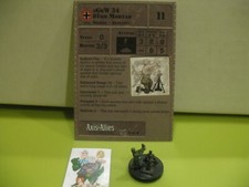  Axis  Allies Miniatures D-DAY sGrW 34 81mm Mortar with card 37/45 