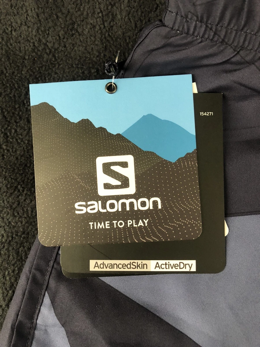 New Women s Large Salomon Agile Running Skort Night Sky eBay