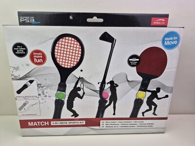 Speedlink Match 3in1 Sports Kit Tennis Golf für PS4 PS3 Move Motion Controller