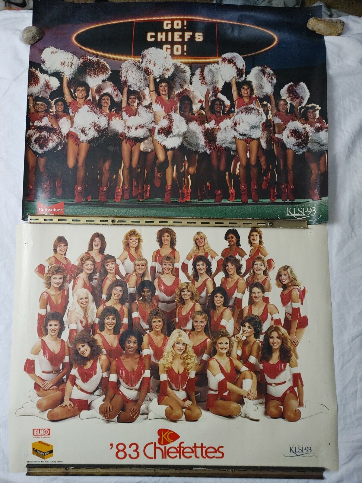 Lot 2 Outlet SALE Be super welcome Vintage 1983 80s Cheerleaders Chiefs City Kansas Chiefette
