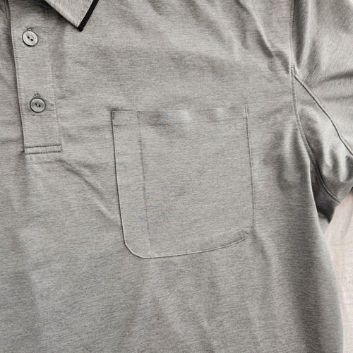 Duluth Polo Shirt Men 2XL Gray Short Sleeve Performace Stretch Golf Standard Fit - Picture 4 of 11