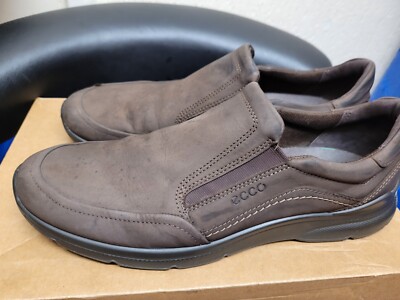 Ecco Irving Mocha Yabuck Slip On Casual Shoes Size UK 10 UK
