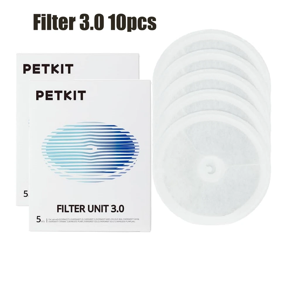 PETKIT 10pcs Replacement Filter 3.0 für Katzen Hunde Trinkbrunnen Wasserspender