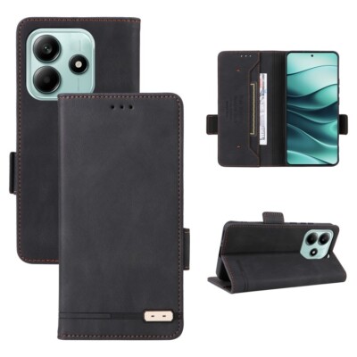 For Redmi Note 14 5G Magnetic Clasp Leather Phone Case Cover