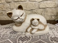 Thun Mamma Gatto Con Cucciolo Gattino, Da Collezione