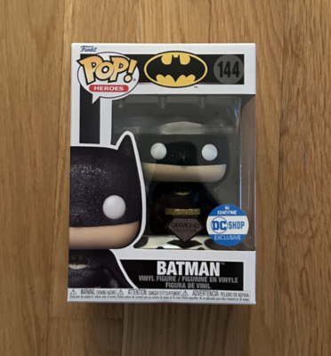 Funko Pop Heroes #144 Batman Diamond Fandome DC Shop Exclusive