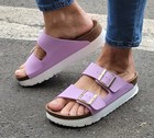 Birkenstock Papillio Arizona Flex Platform Crocus 1028440 Vegan schmale Weite