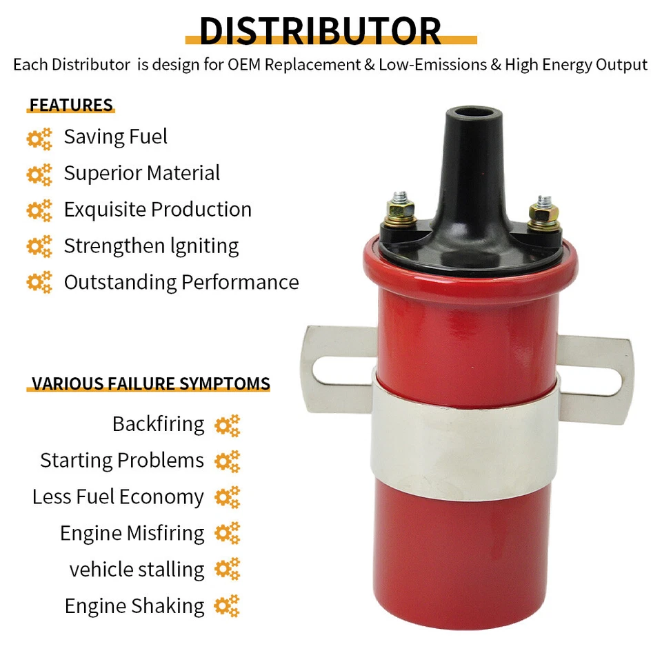 ✅8202 Ignition Blaster 2 bobinas 45.000 V bote redondo lleno de aceite para BUICK GS EE. UU. Foto 3 de 4