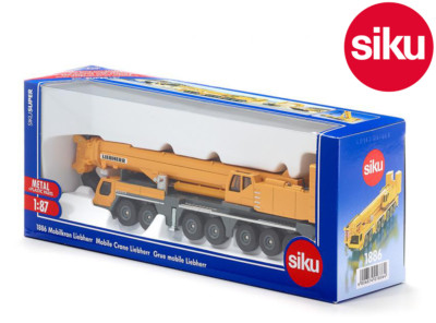 Siku 1886 - 1:87 Liebherr Mobilkran beweglich ausfahrbar Dreharm Druckguss