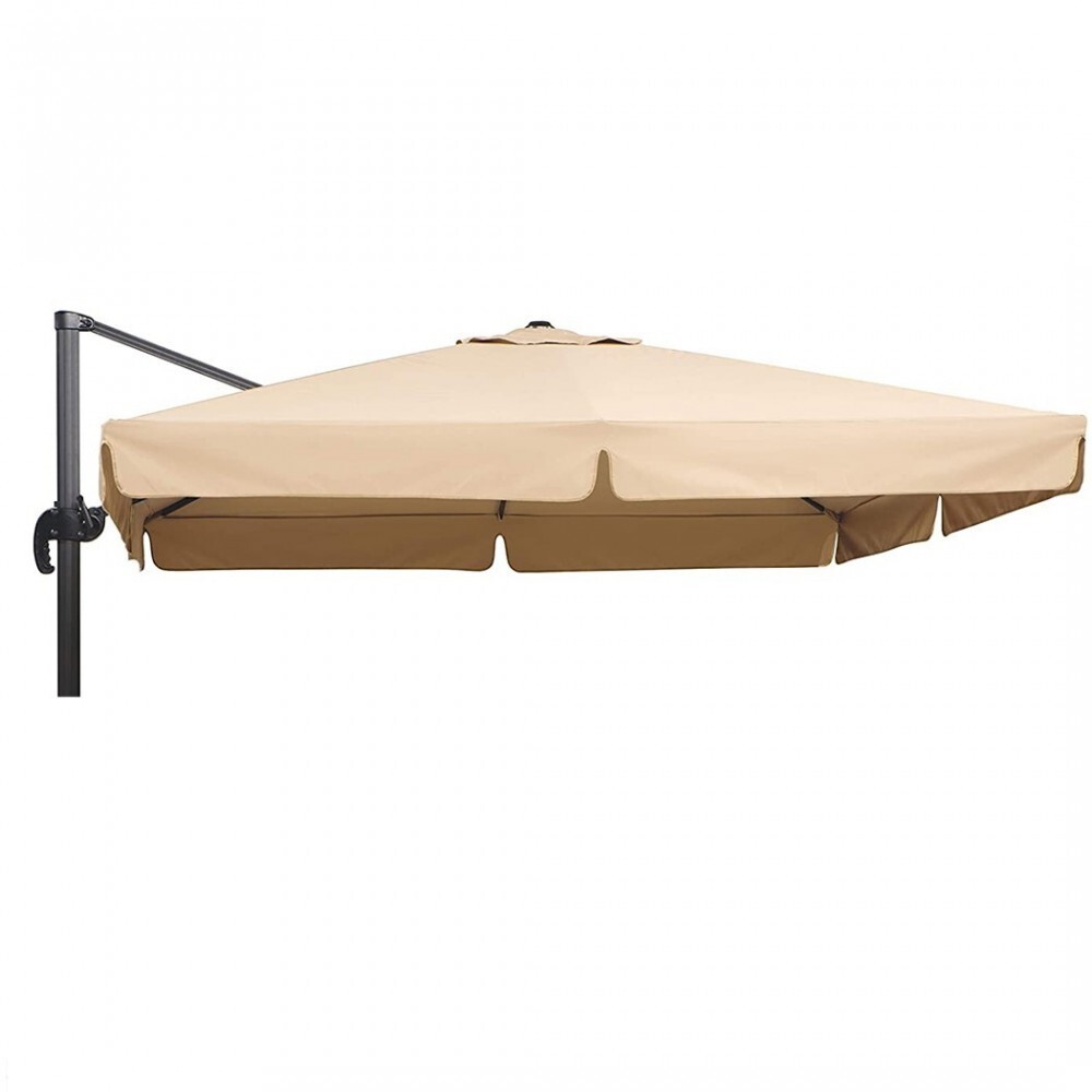 Toile parasol décentralisé Rimini 3x4mt pour ombrager votre salon de jardin