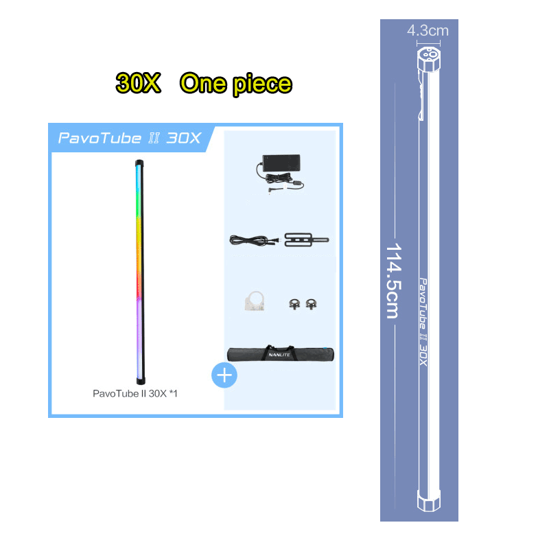 Nanlite PavoTube II 30X 114CM RGBWW LED Video Tube Light