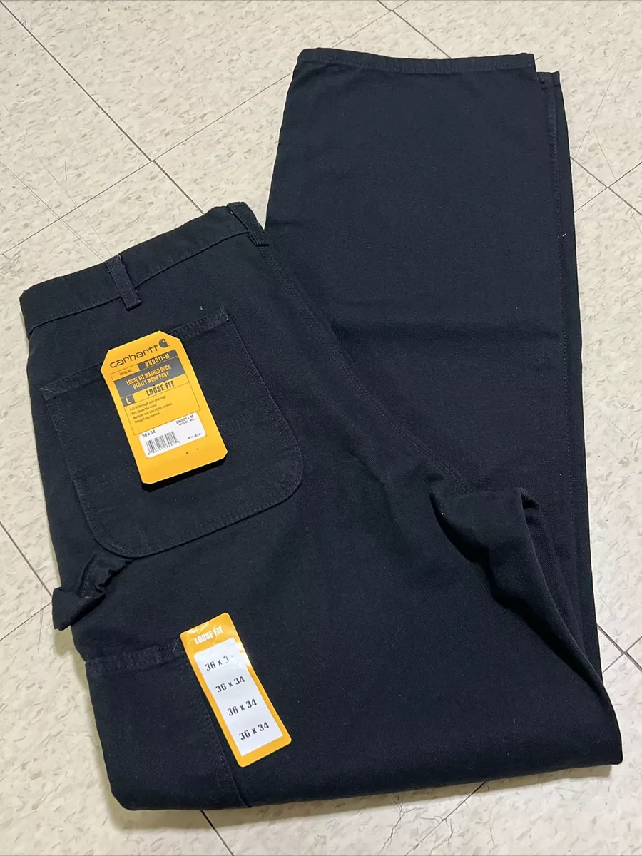 Carhartt Loose-Fit Washed Duck Utility Work Pants for Men