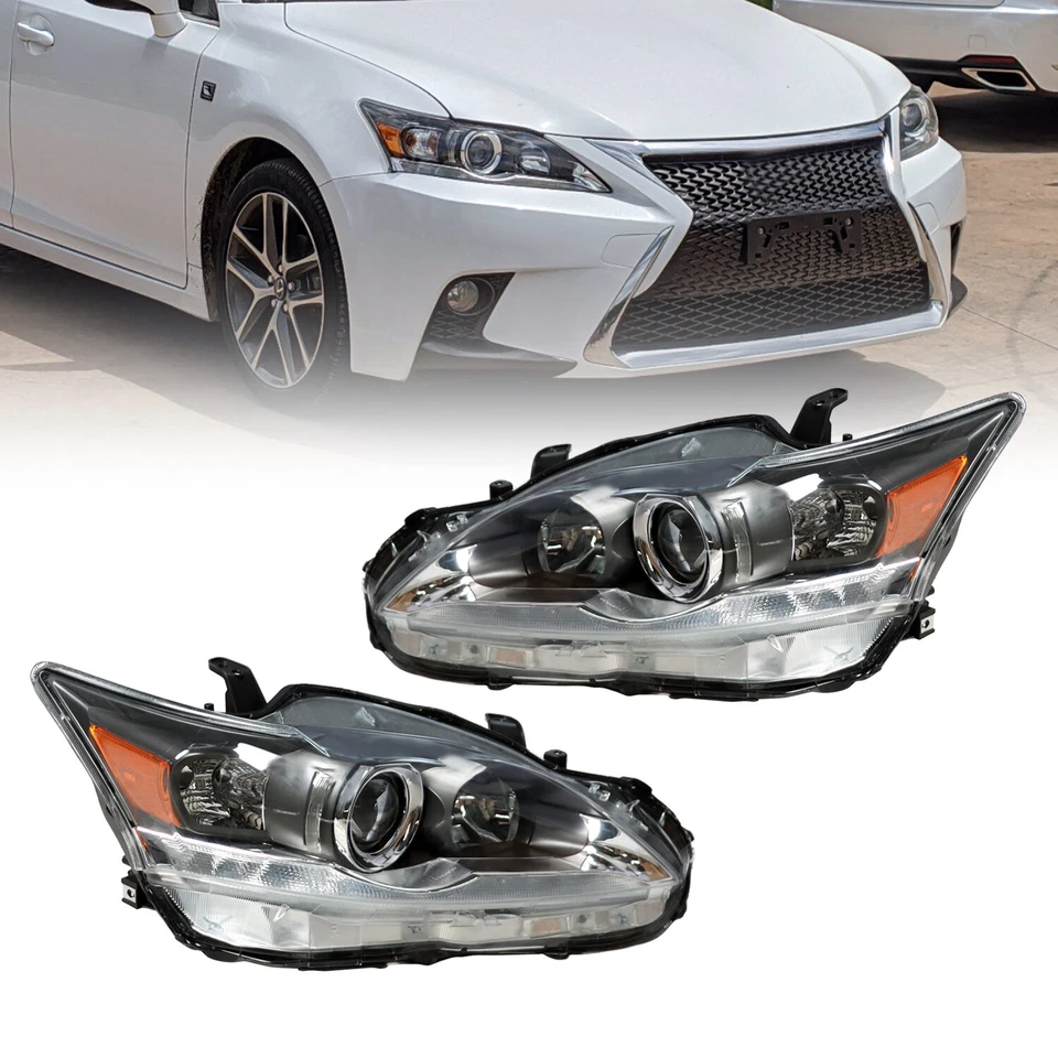 Headlight Set For Lexus CT200H 2011 2012 2013 2014 2015 2016 Left+Right Headlamp Foto 2 de 4