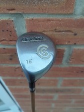 Cleveland  Launcher 15 Degree fairway wood.  Graphite shaft R flex Left handed
