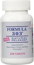 Dee Cee Labs Formula 303 Maximum Strength All-natural Relaxant Tablets, 250 Tabl