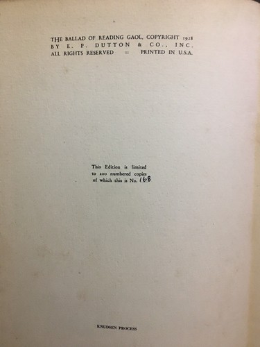 Oscar Wilde - John Vassos 1928 The Ballad of Reading Gaol - Imagen 6 de 12