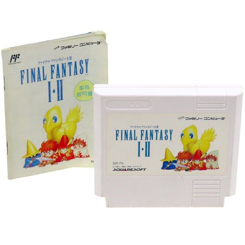 『4年保証』 II I FANTASY FINAL 1&2 FC Nintendo Famicom +Manual Cart ロールプレイング