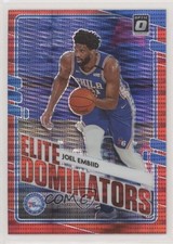 2020 Panini Donruss Optic Elite Dominators Red Pulsar Prizm Joel Embiid #25 s3g