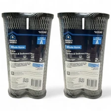 2-PACK Filter Project Source 2.5in Carbon & Sediment Filters A 5225362 4pc